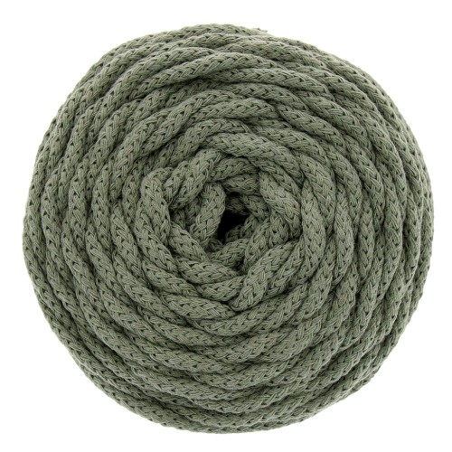 Bobina cordón de algodón para macramé Cotton Air 5 mm Aguacate x 50m