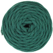 Bobina cordón de algodón para macramé Cotton Air 5 mm Verde Bouteille x 50m