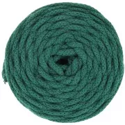 Botella verde - Bobine de cordon en coton pour macramé Cotton Air 5 mm - Vert Bouteille x50m Bobine de cordon en coton pour macramé Cotton Air 5 mm - Vert Bouteille x50m