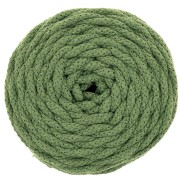Bobina cordón de algodón para macramé Cotton Air 5 mm Verde Eucalipto 50m|raw }}