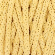 Bobina cordón de algodón para macramé Cotton Air 5 mm Amarillo palido x 50m