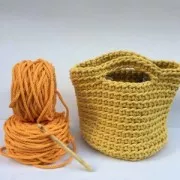 Bobina cordón de algodón para macramé Cotton Air 5 mm Amarillo palido x 50m