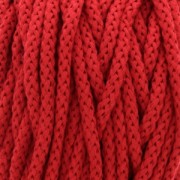Bobina cordón de algodón para macramé Cotton Air 5 mm Rojo x 50m