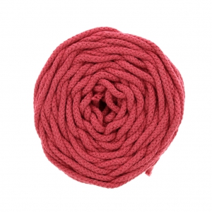 Bobina de cordón de algodón para macramé Cotton Air 5 mm - Rosa viejo x50m