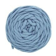 Bobina cordón de algodón para macramé Cotton Air 5 mm Azul dia x 50m|raw }}