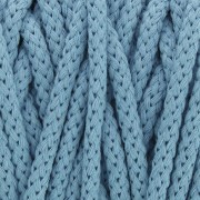 Bobina cordón de algodón para macramé Cotton Air 5 mm Azul dia x 50m