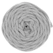 Gris Claro - Bobine de cordon en coton pour macramé Cotton Air 5 mm - Gris Clair x50m Bobine de cordon en coton pour macramé Cotton Air 5 mm - Gris Clair x50m