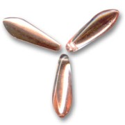 Dagas 5x16 mm Crystal Capri Gold x50