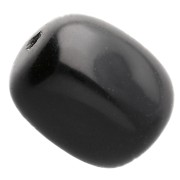 Cuenta 18x13 mm Rectángulo Piedra Preciosa de Color - Ónix Negro x1