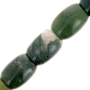 Cuenta Moss Agate 14x11 mm x1