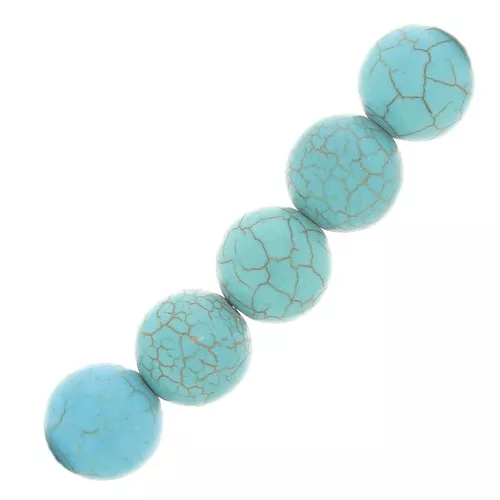 Cuenta Turquoise imitación 16 mm x1