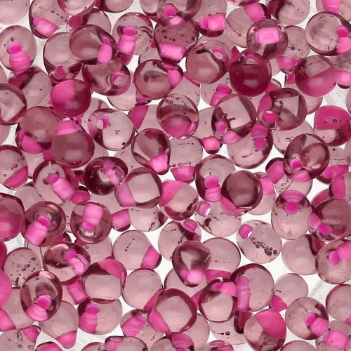 Mini-gotas Miyuki 3.4 mm DPF03 - Smoky Amethyst Pink Lined x8g