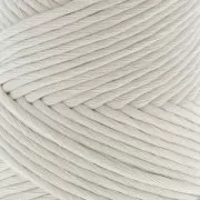 Bobina de hilo de macramé algodón Suprême Cotton 3XL peigné Gris Claro x 75m