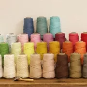 Bobina de hilo de macramé algodón Suprême Cotton 3XL peigné Verde Botella x 75m