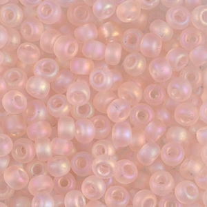 Rocalla Miyuki 8/0 155FR - Tr Light Tea Rose AB Mat