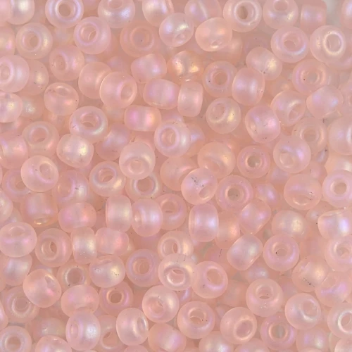 Rocalla Miyuki 8/0 155FR - Tr Light Tea Rose AB Mat