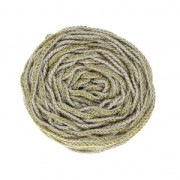 Bobina de cordón para macramé Rayon Air 4 mm Dorado / Blanco x 50m|raw }}