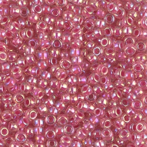 Rocalla Miyuki 11/0 355 - Crystal AB Hot Pink Lined