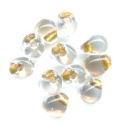Mini-gotas Miyuki 3.4 mm DPF35 - Crystal Spkl Met Gold Lined x8g|raw }}