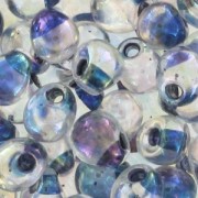 Mini-gotas Miyuki 3.4 mm DP283 - Crystal AB Noir Lined x8g|raw }}