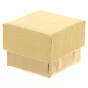 Estuche y caja para joyería y bisutería para anillo 4.5x4.5x3.5 cm Dorado x1