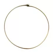 Gargantilla con cierre de rosca 1.6 mm 12 cm bronce
