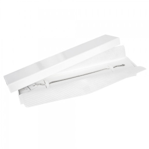Caja para joyería y bisutería para pulsera y reloj 22.7x4.2x2.2cm Blanco lacado x1