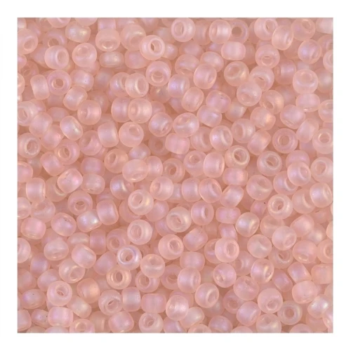 Rocalla Miyuki 11/0 155FR - Transparent Light Tea Rose AB Mat