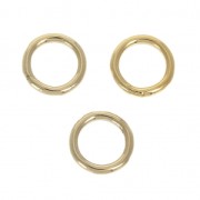 Anillas cerradas  7x1mm de Gold filled x4