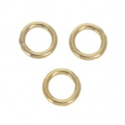 Anillas cerradas 6x1mm de Gold filled x5