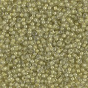Rocalla Miyuki 11/0 378 - Luster Crystal Light Olivine Lined|raw }}