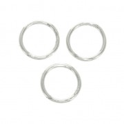 Anillas cerradas 6x0.65 mm de Plata 925 x10|raw }}