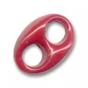 Grano de café 26 mm Dark Red Coral