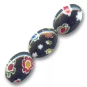 Aceitunas Millefiori 14x10 mm Negro x5