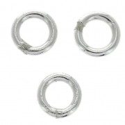 Anillas cerradas 3x0.55 mm de Plata 925 x10|raw }}