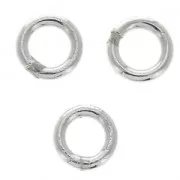 Anillas cerradas 3x0.55 mm de Plata 925 x10