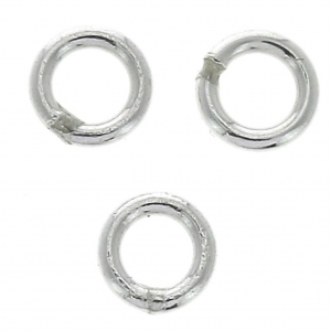 Anillas cerradas 3x0.55 mm de Plata 925 x10