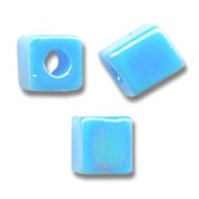 Cubos Miyuki 4 mm SB4-482 - Op Turquoise Blue AB x10g
