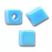 Cubos Miyuki 4 mm SB4-482 - Op Turquoise Blue AB x10g