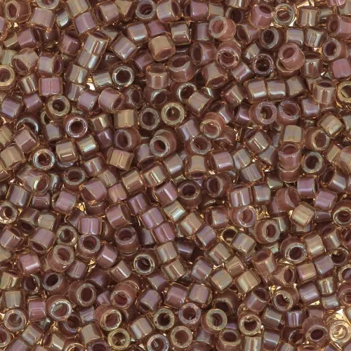 Miyuki Delica 11/0 DB0287 - Luster Topaz Lined Cinnamon