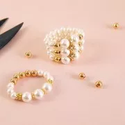 Separador 3 vías 17x5 mm dorado strass Crystal x1