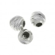 Stoppers Beads 3 mm con agujero de 0.5 mm en Plata 925 x2|raw }}