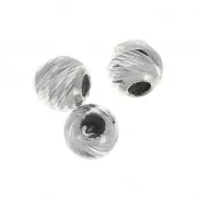 Stoppers Beads 3 mm con agujero de 0.5 mm en Plata 925 x2