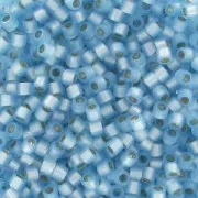 Miyuki Delica 11/0 DB0628 - Dyed Aqua Silver Lined Alabaster