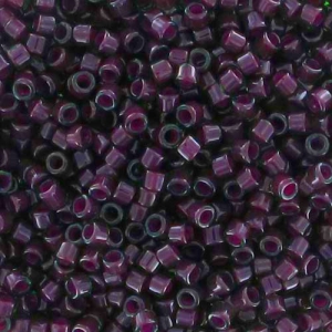 Miyuki Delica 11/0 DB0279 - Luster Emerald Lined Cranberry