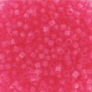 Miyuki Delica 11/0 DB0780 - Dyed Semi Mat Transparent Bubble Gum Pink|raw }}