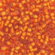 Miyuki Delica 11/0 DB0681 - Dyed Semi Mat Silver Lined Orange