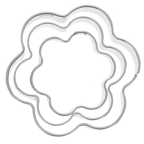 Sacabocados flores x3