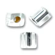Cubos Miyuki 3 mm SB3-1- Crystal Silver Lined x10g