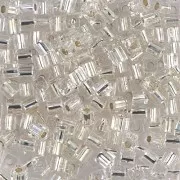 Cubos Miyuki 3 mm SB3-1- Crystal Silver Lined x10g